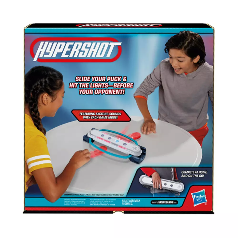 HASBRO GAMING HYPERSHOT ELECTRONIC TABLETOP HOCKEY GAME - MIX