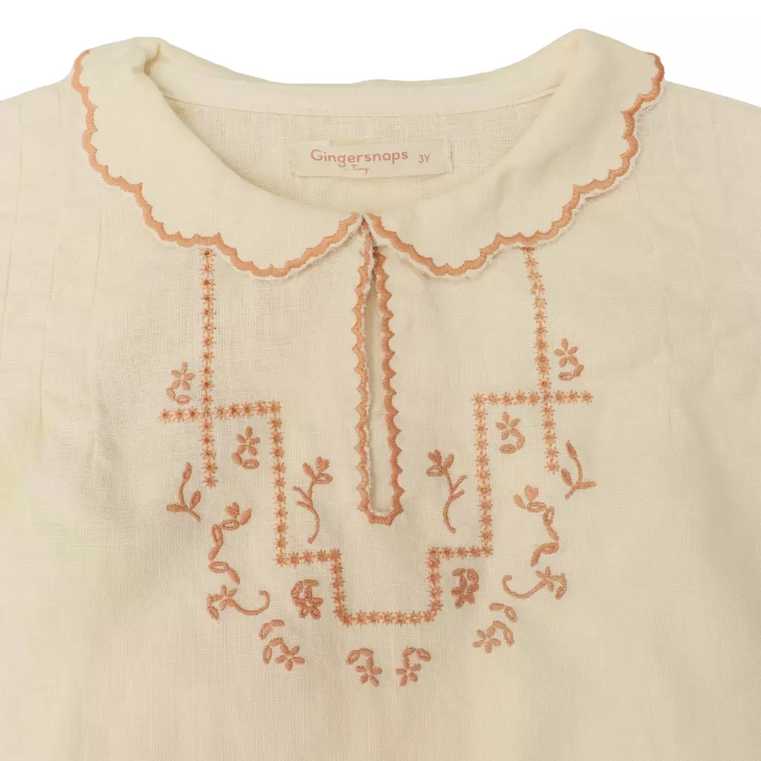 Gingersnaps Baby Vintage Marina Set-Dress - Set Bayi Perempuan (Putih)