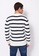 Sisley white Crew-neck Knitted Sweater 07778AAAD4666FGS_2