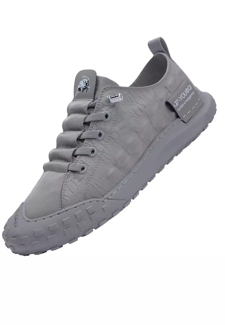 Discount on Lucky JX  shoes - SKU: Atlas Breathable Canvas  Crocodile Design Shoes For Men