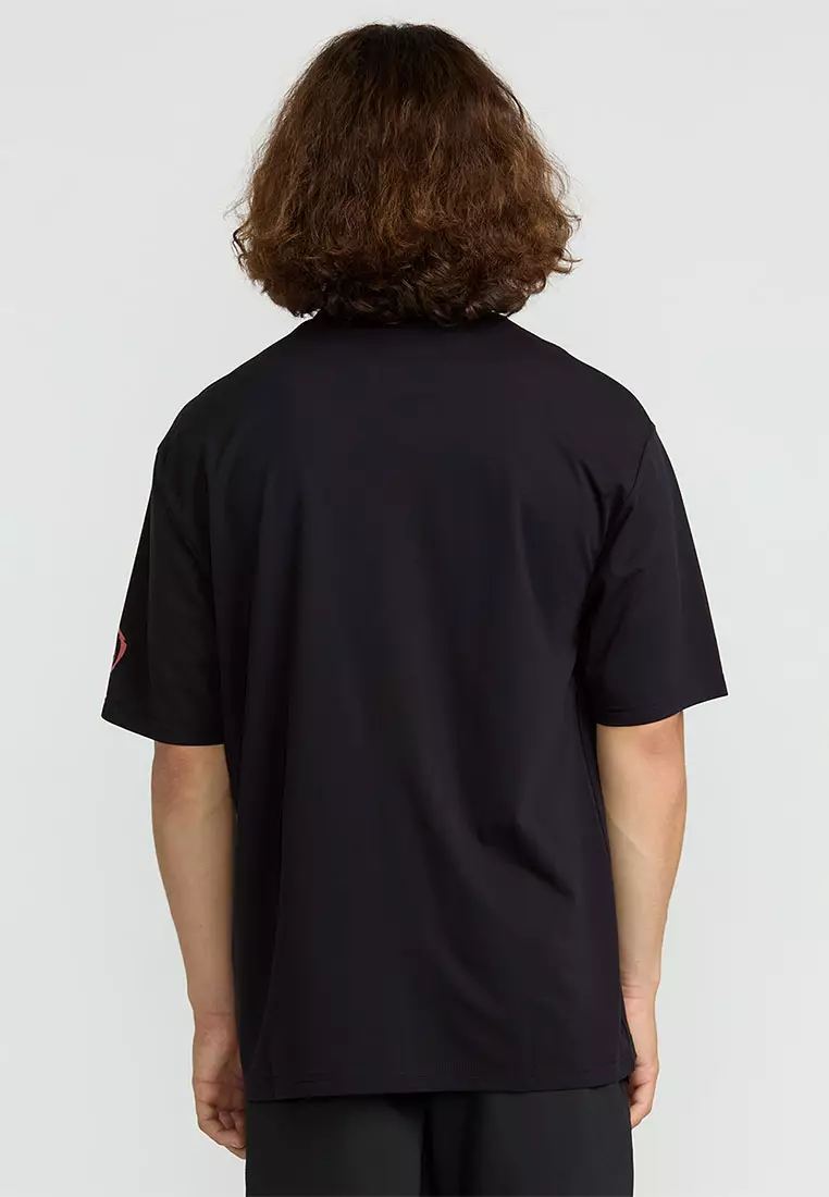 MTG WAVVYYY SURF SHORT SLEEVE RASHGUARD BLACK