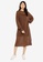 LOWRYS FARM brown Knit Midi Dress E2027AAD6699FAGS_3