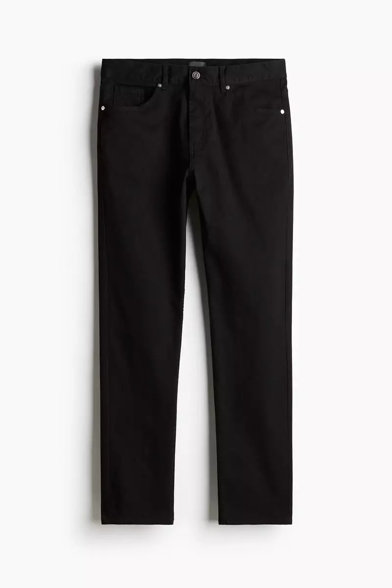 Slim Fit Cotton twill trousers