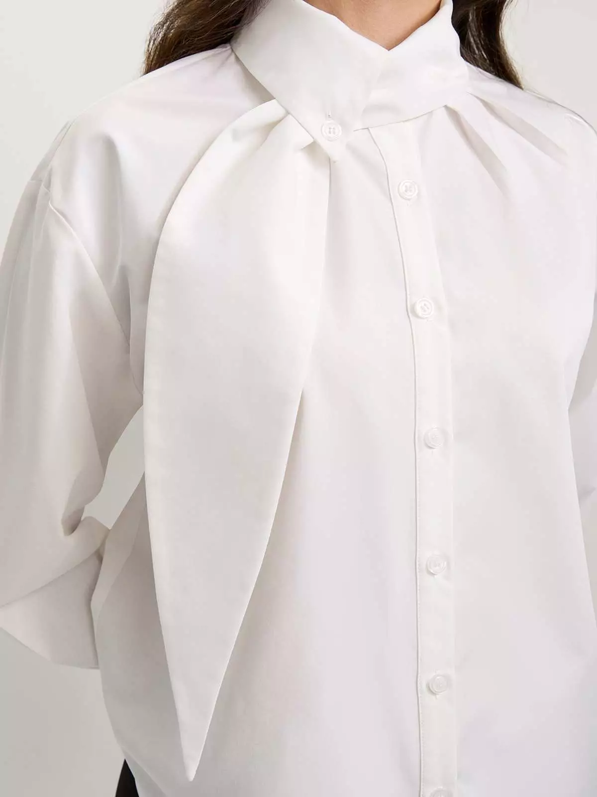 Asymmetric Shirt - White