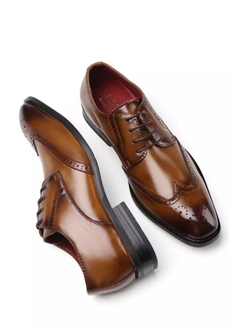 真皮復古擦色牛津鞋3210-6