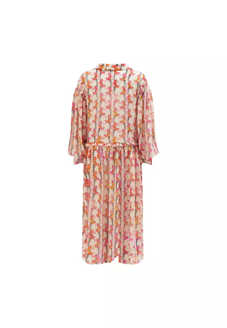 Multi colored shirt dress store