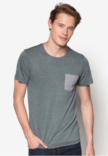 Tee Shirt With Contrast Pocket
