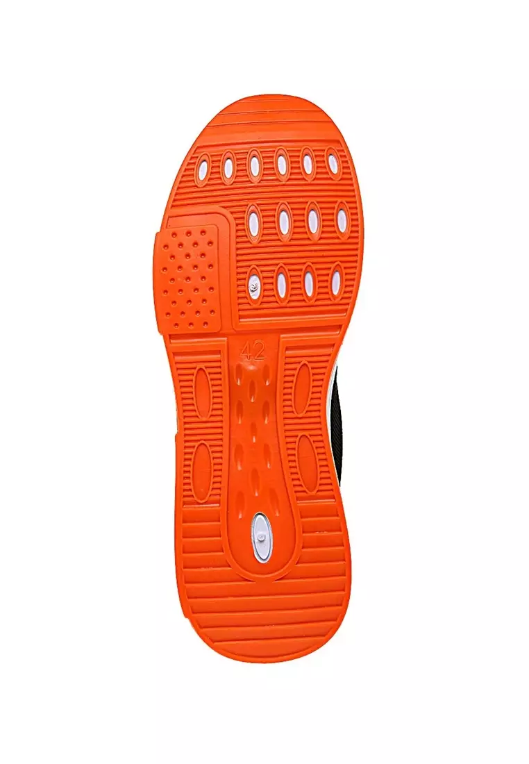 Chayton Sepatu Olahraga Pria Sneakers Two Line Casual Material Cloth ORIGINAL - Orange