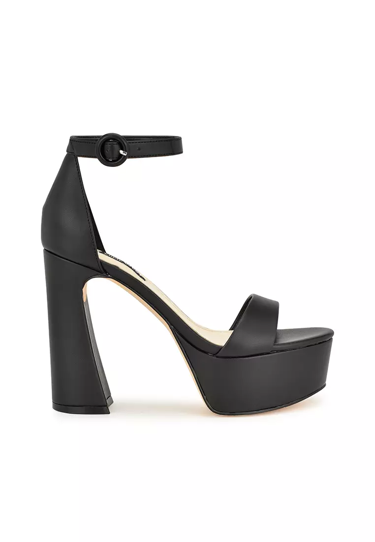 Discount on Nine West  shoes - SKU: Ivana Ankle Strap Sandals Black