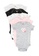 Milliot & Co. pink and multi 5-Pack Girisha Girl's Bodysuit AD3AAKAC08387FGS_1