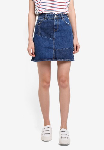 Jual ESPRIT Denim Mini Skirt Original ZALORA Indonesia