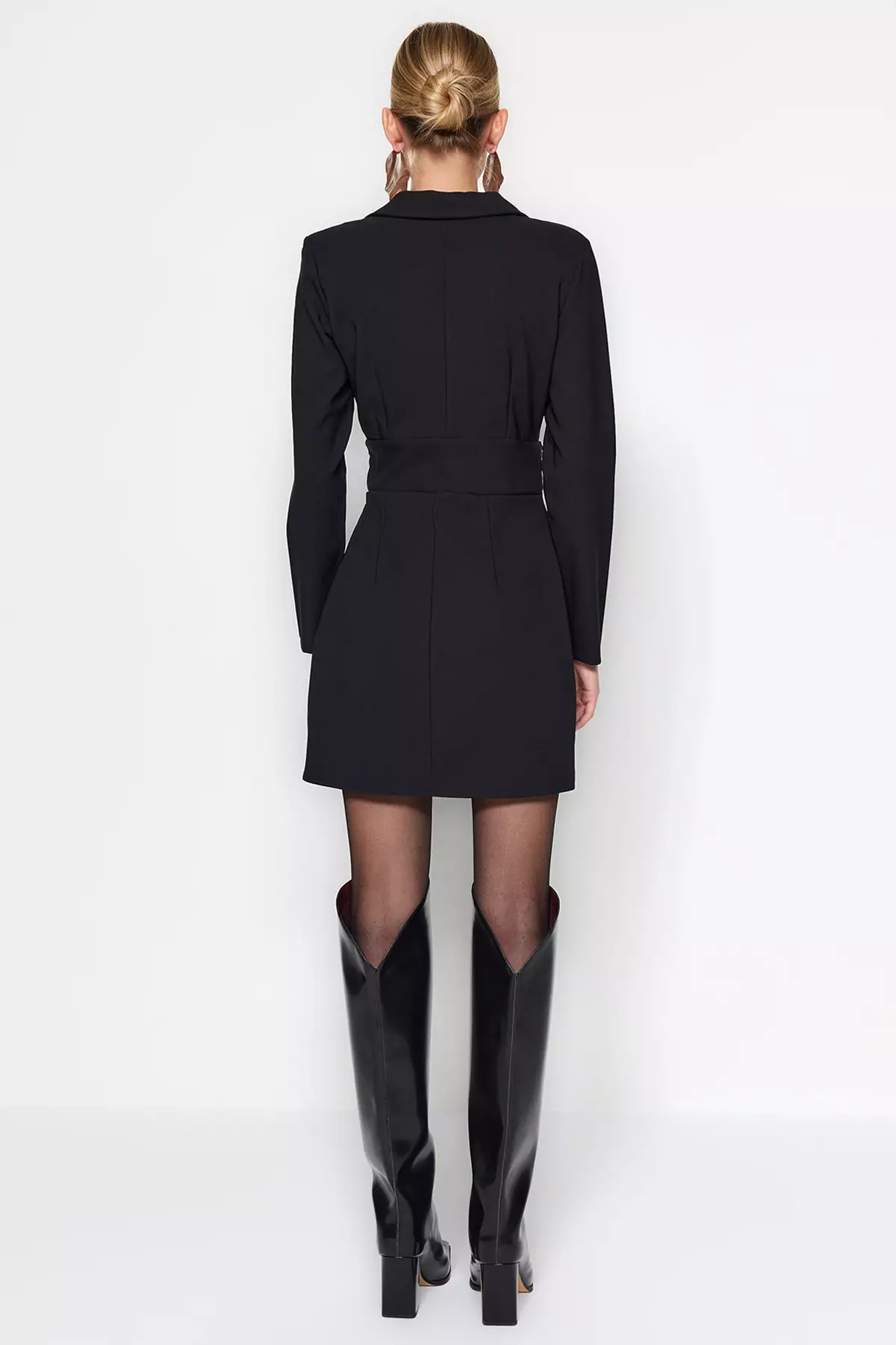 Buttoned Mini Dress