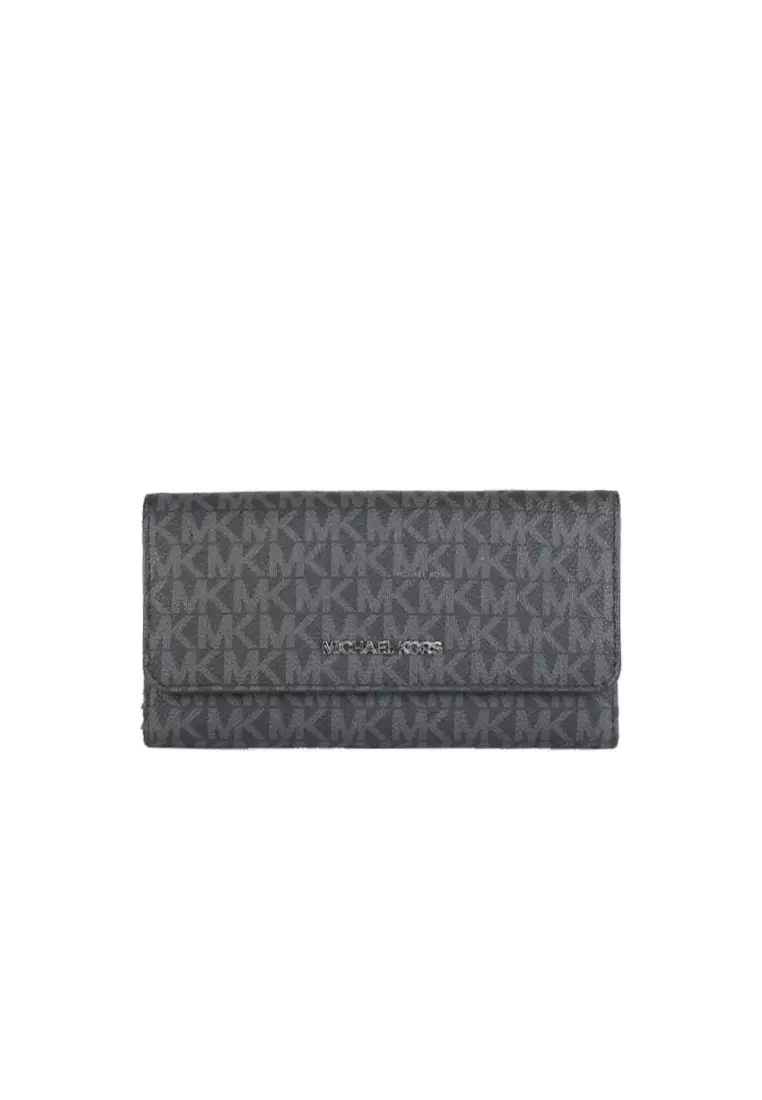 Michael kors black trifold hot sale wallet