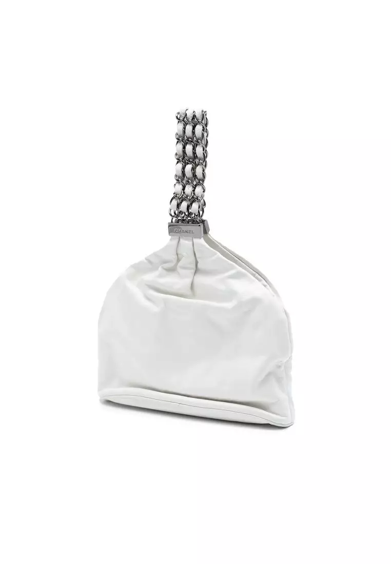 Pre-Loved Chanel Cc Lambskin Rock And Chain Hobo Bag