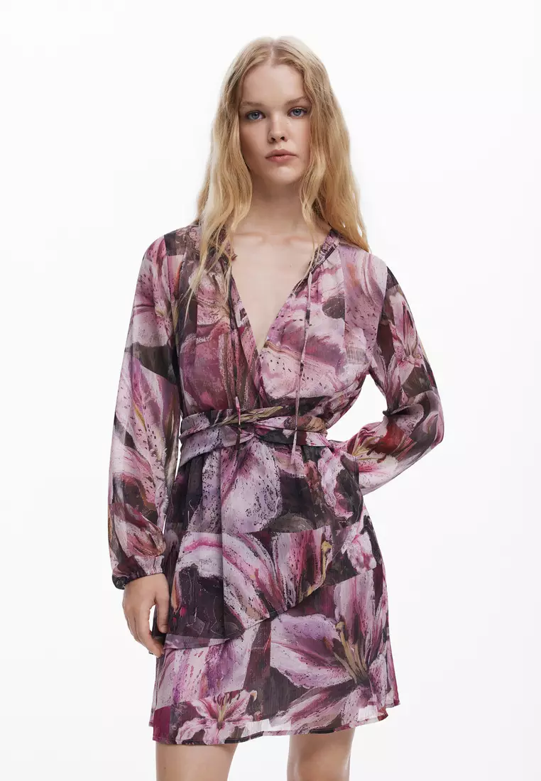 Flowy orchid dress