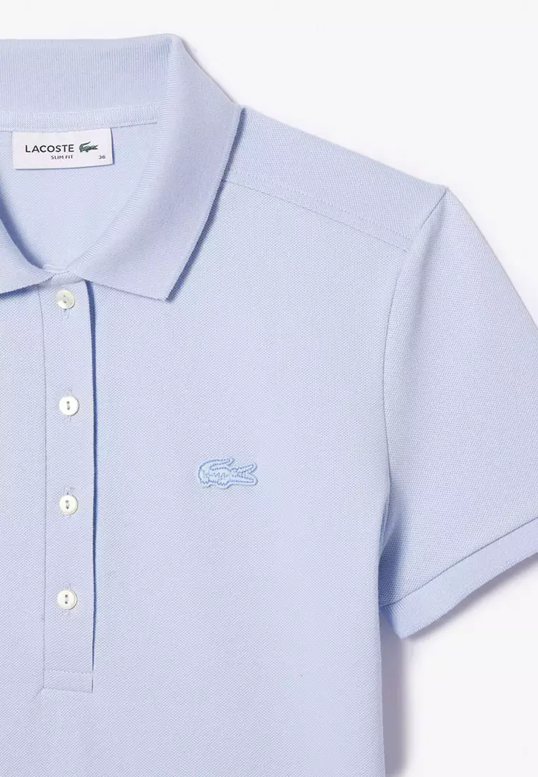 L,12,D Slim Fit Stretch Mini Piqué Polo Shirt