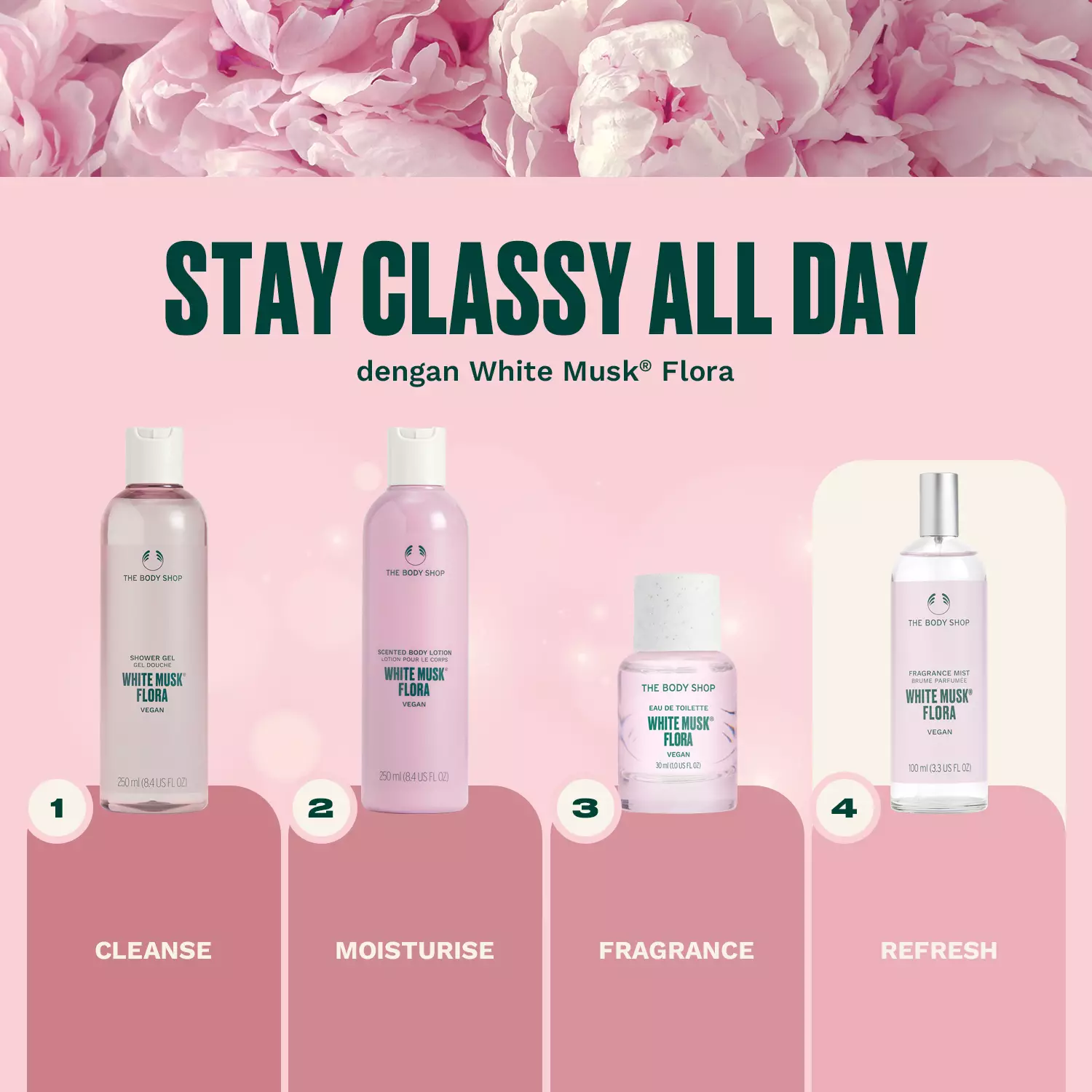 White Musk Flora Fragrance Mist 100Ml