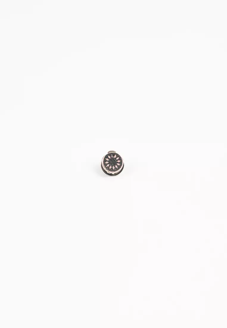 Houseofcuff lapel pin brooch bros untuk jas TUSUK HITAM SILVER A21