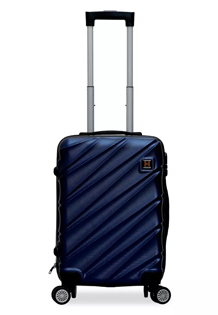 Carlton Koper Cabin Hardcase Unisex Size 20Inch Suitcase Combination Lock Large Compartment Material ABS+PVC Coated ORIGINAL - Navy