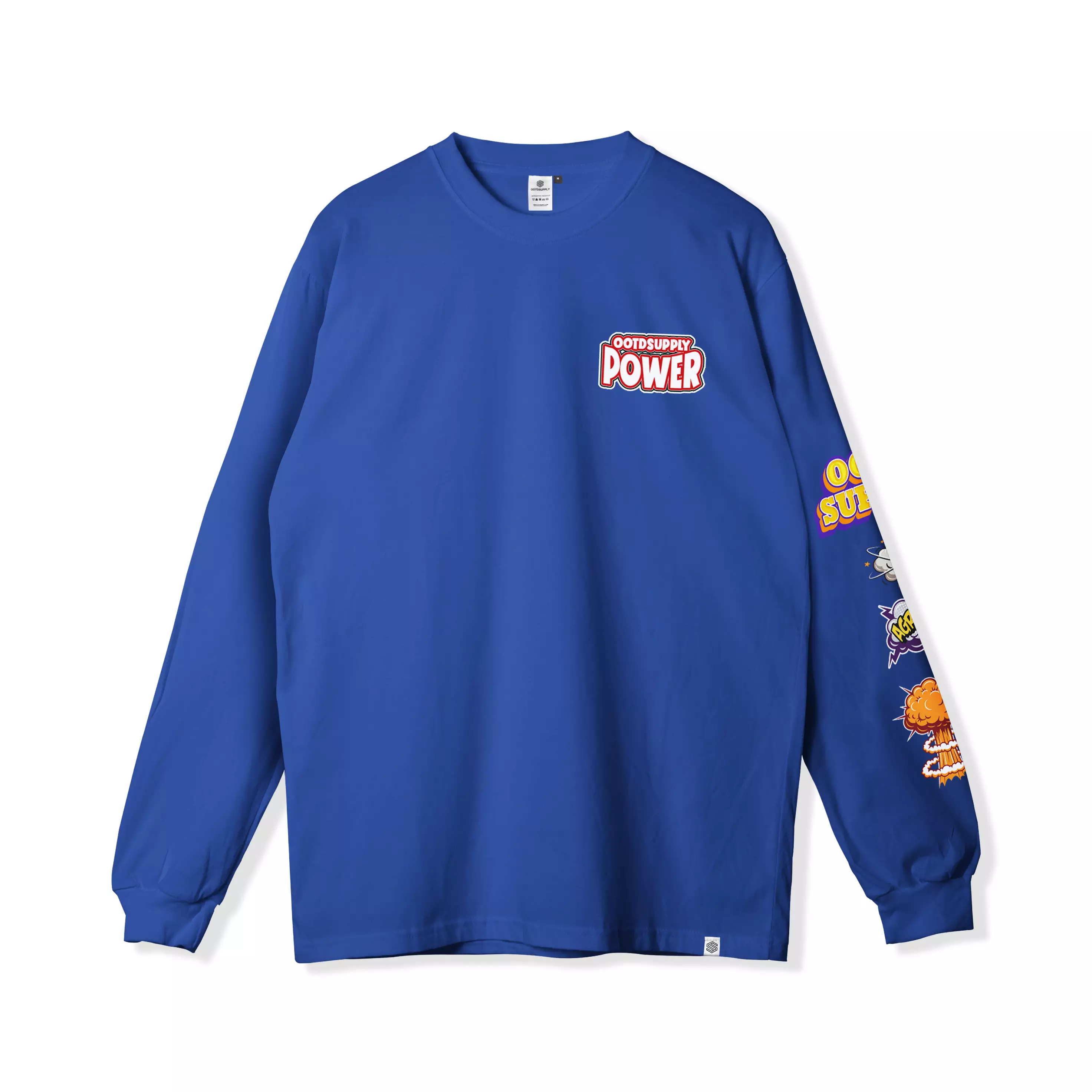 OOTDSUPPLY Longsleeve The Power Benhur & Black l Kaos Lengan Panjang Pria dan Wanita LS013