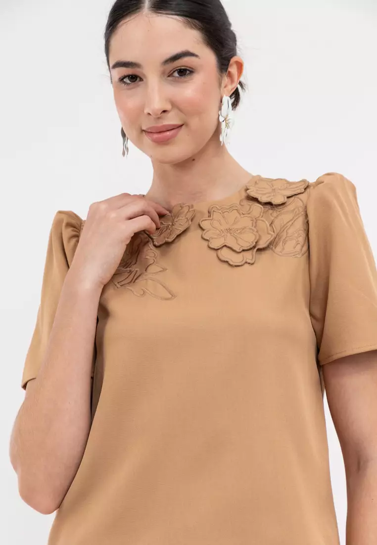 DAERIC Filipiniana 3D Floral Blouse
