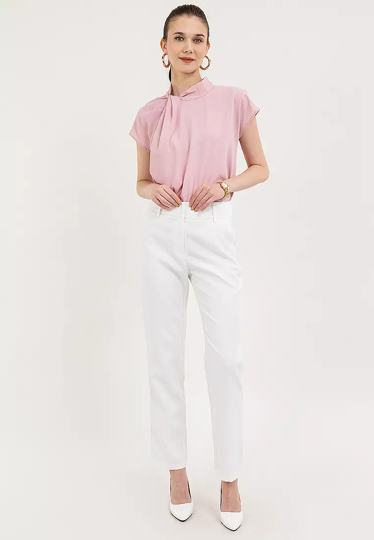 Denise Side Drape Blouse