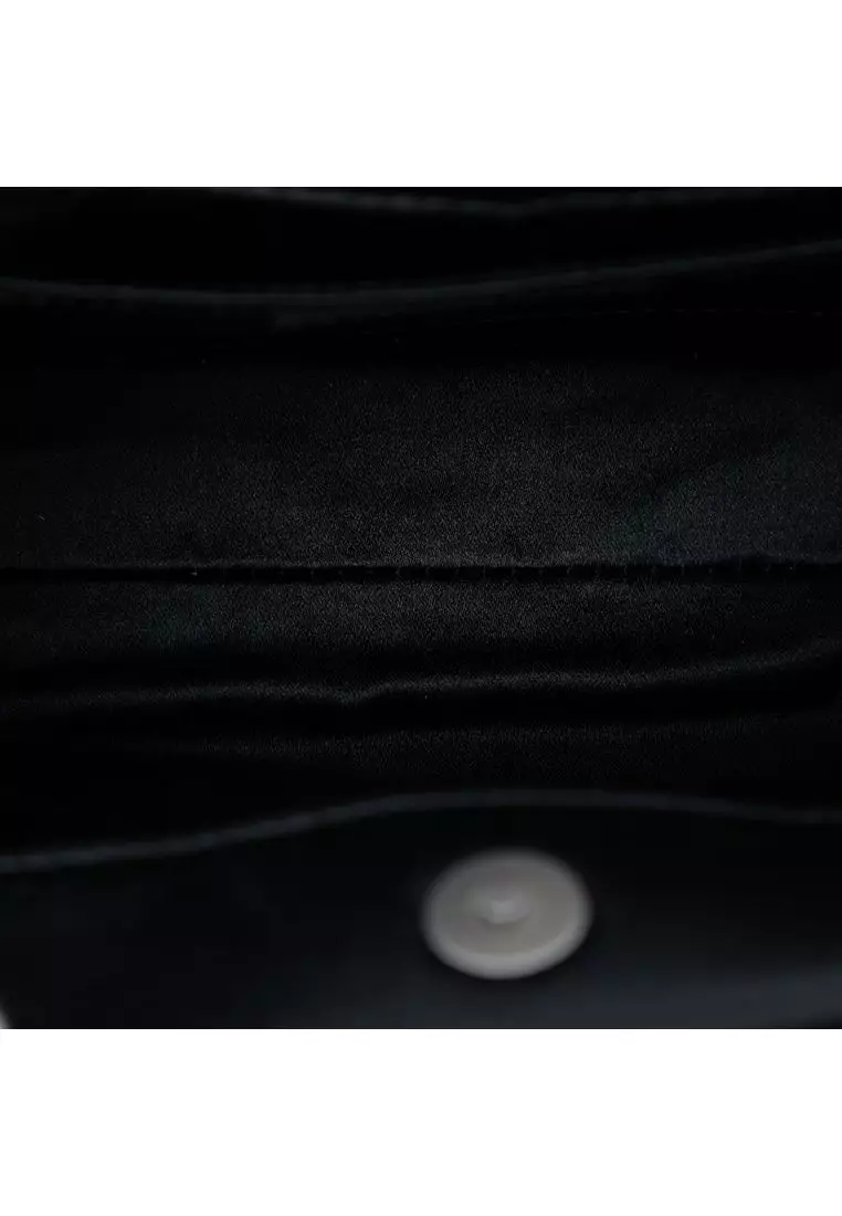 Pre-Loved Chanel Satin Camellia Evening Bag