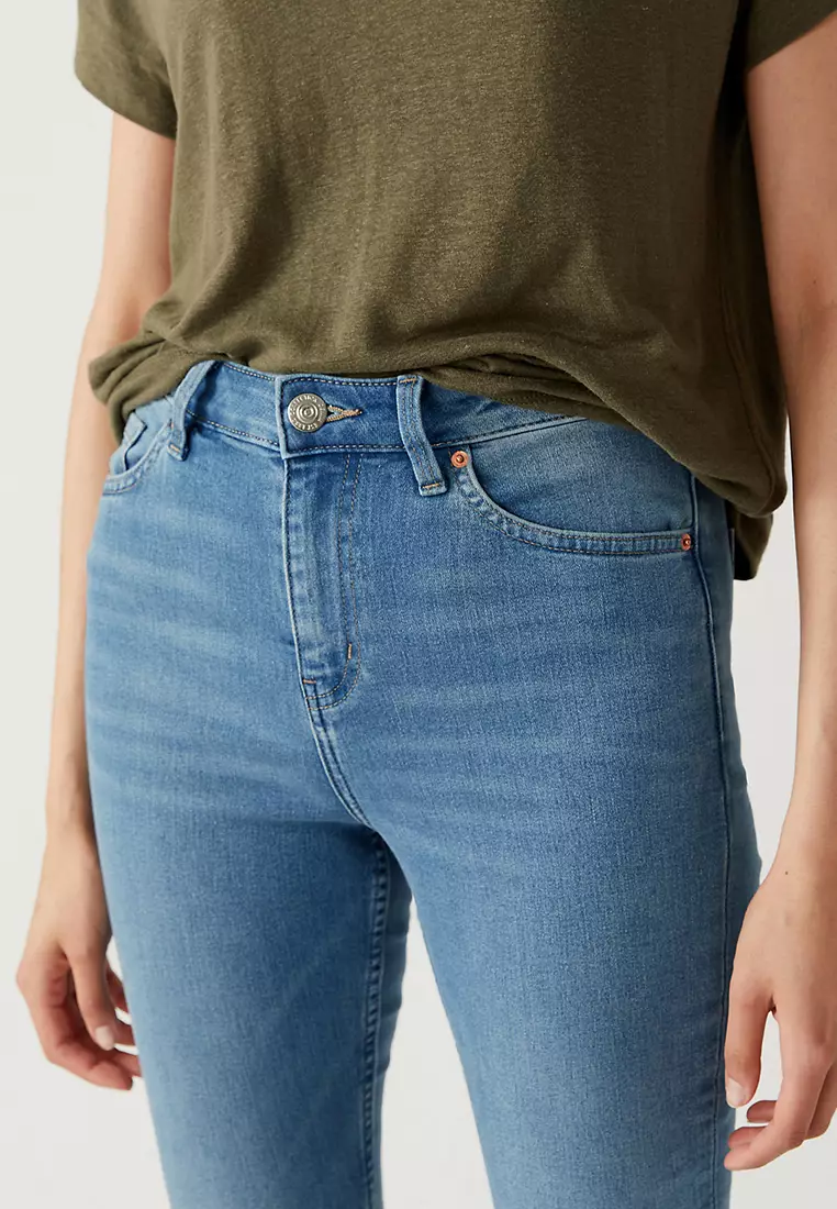 Marks & Spencer Eva - Jeans Bootcut - Light Indigo/blue Denim