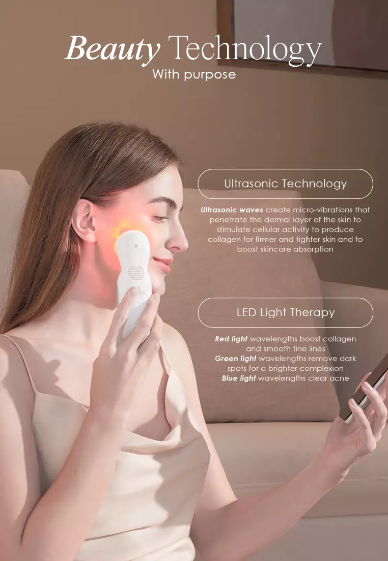 SkinSonic | LED Ultrasonic Wand