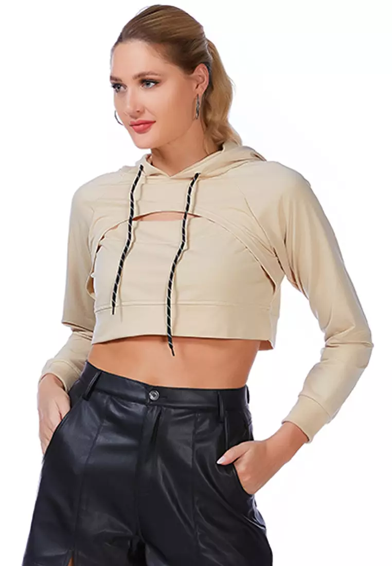 Halter top hoodie outlet