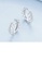 Glamorousky white 925 Sterling Silver Simple Personality Willow Stud Geometric Circle Stud Earrings with Cubic Zirconia F5748ACB4303B3GS_4