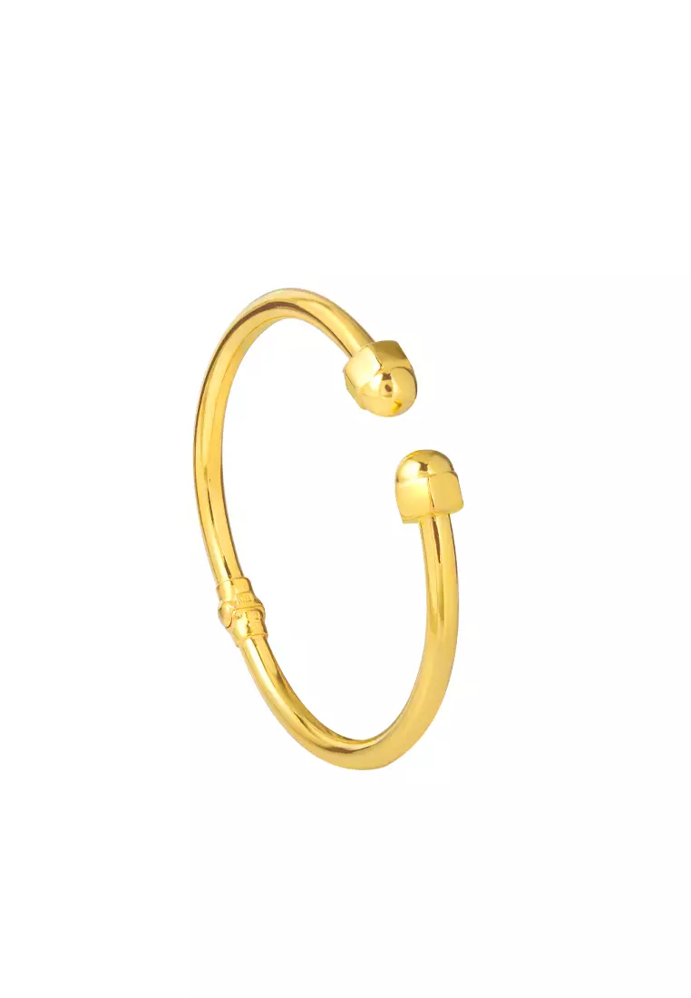 TOMEI TOMEI Bangle Yellow Gold 916 ZALORA