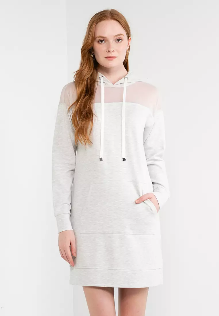 White on sale hoodie dress