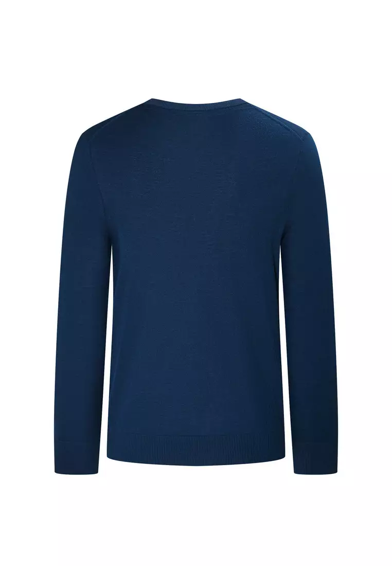 外搭V領精細純羊毛冷衫