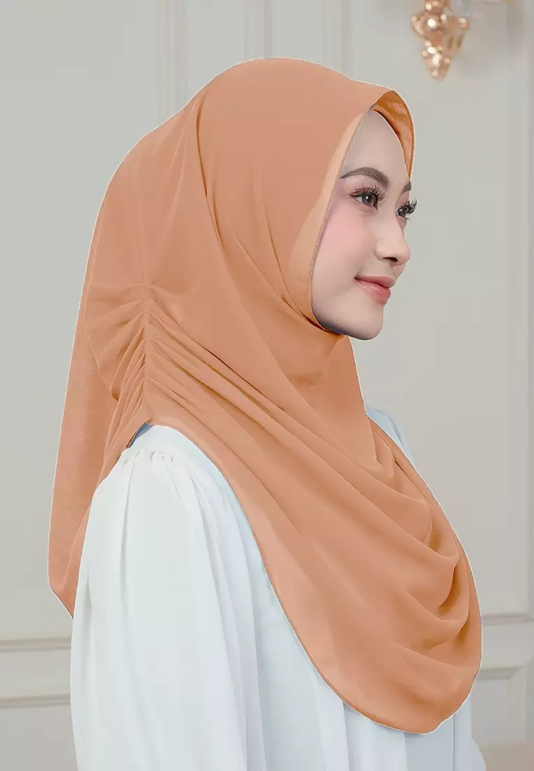 HIJAB INSTAN AURORA - DUSTY ORANGE