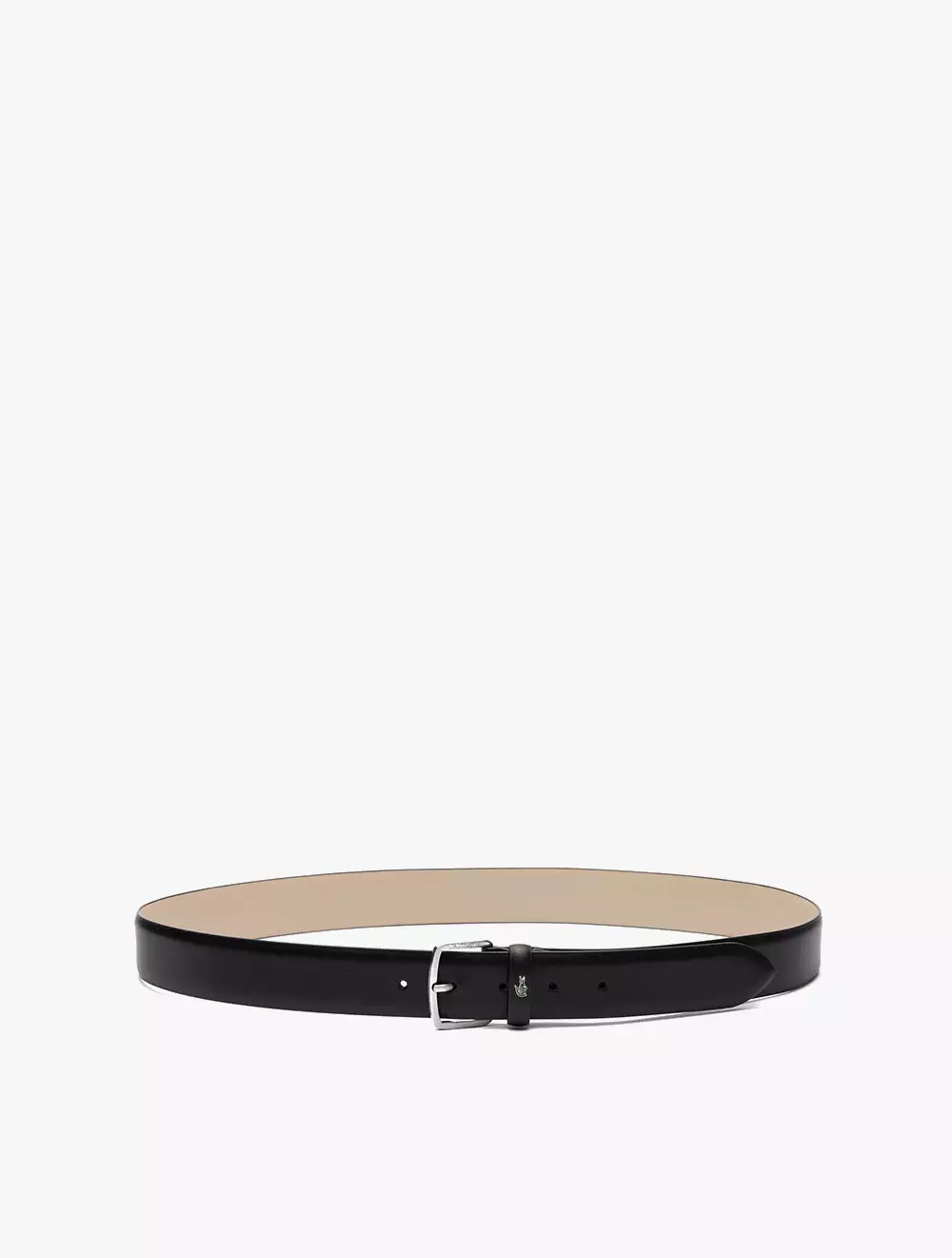 Smooth Leather Belt - BLACK