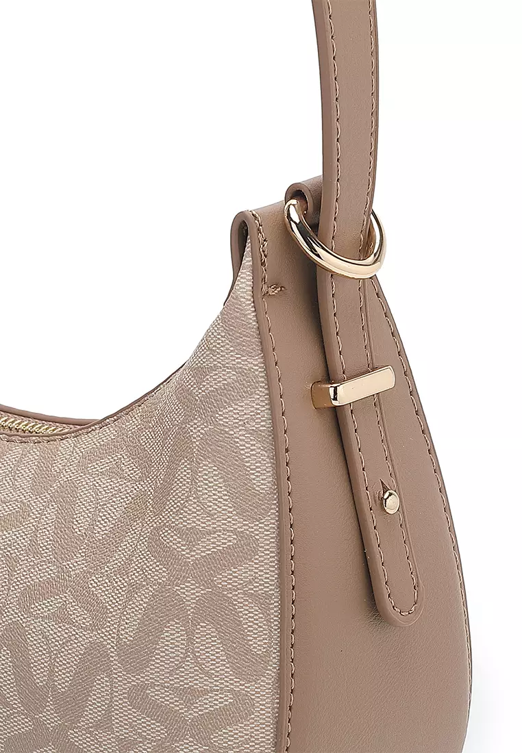 Women's Top Handle Bag / Sling Bag / Crossbody Bag / Shoulder Bag (Tas Tangan Wanita / Tas Selempang Wanita / Tas Bahu Wanita) - Cokelat