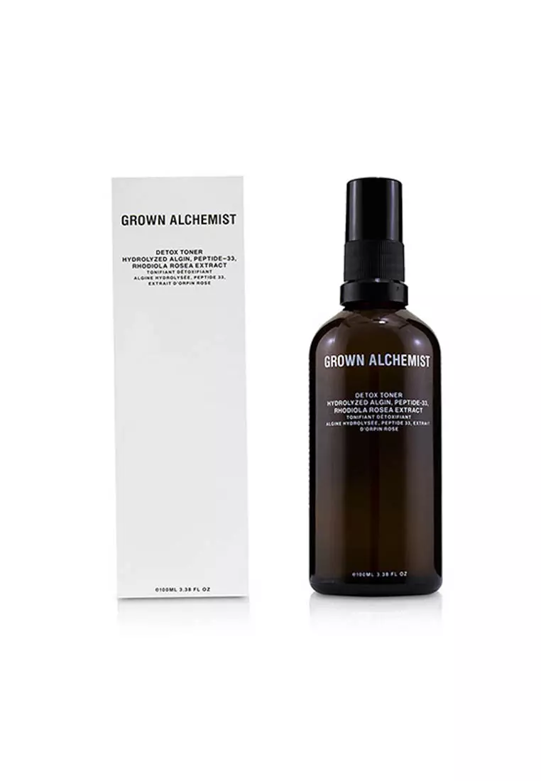 Grown Alchemist - Detox Toner - Hydrolyzed Algin, Peptide-33 & Rhodiola Rosea Extract 100ml/3.38oz