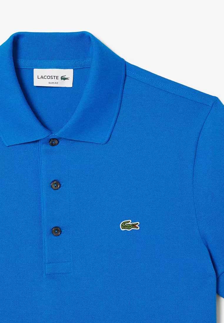Slim Fit Stretch Mini Piqué Polo Shirt
