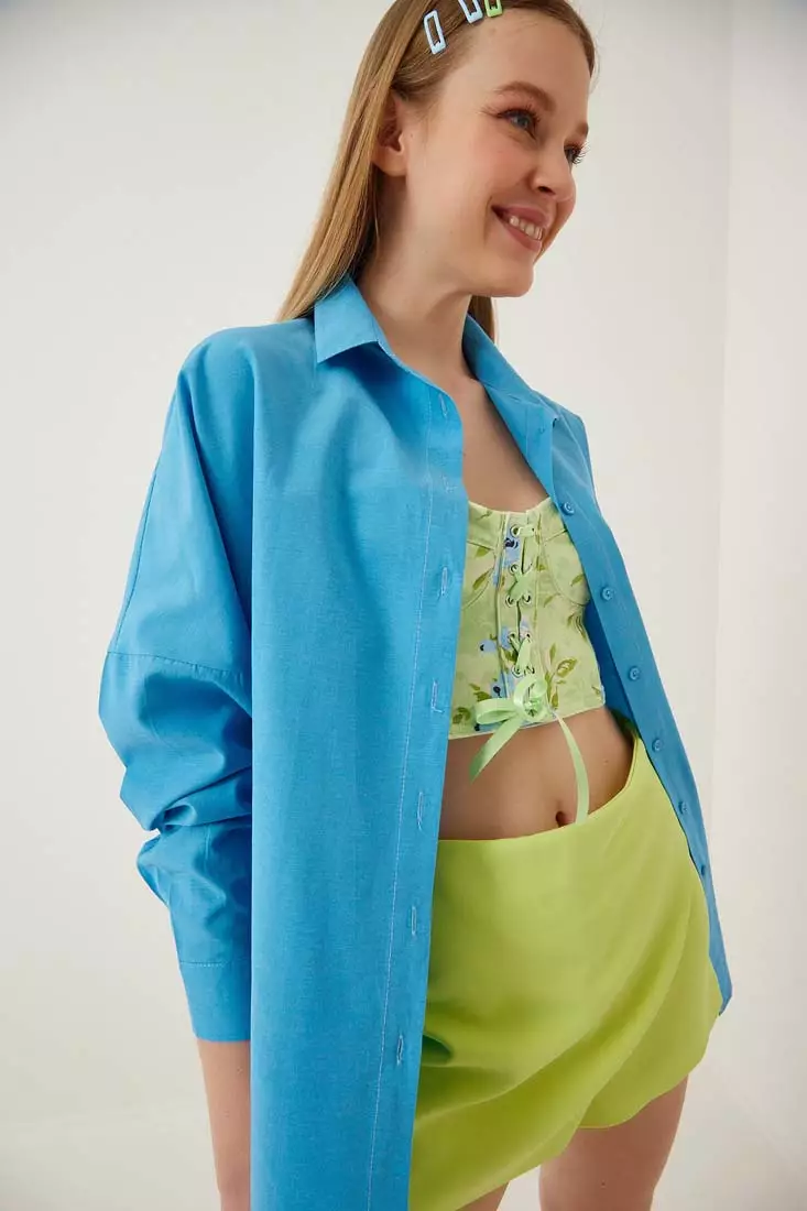 Oversize Long Basic Shirt