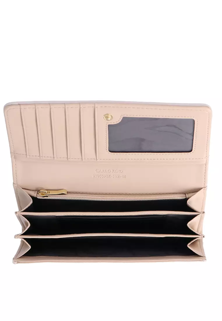 Medium Beige Carlo GEO 2-Fold Wallet