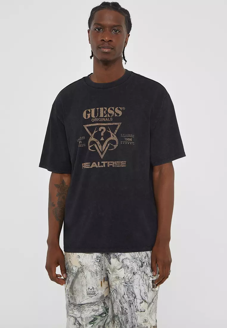 Guess shirt green store