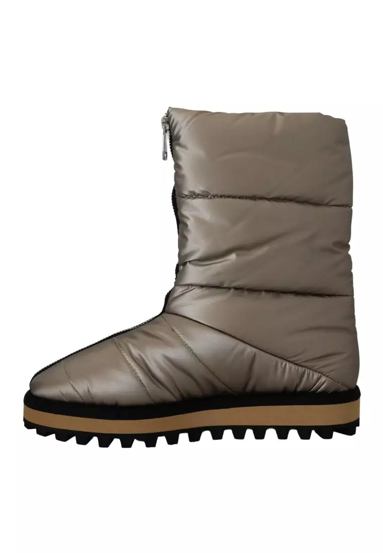 Buy Dolce Gabbana Dolce Gabbana Silver Padded Mid Calf Winter