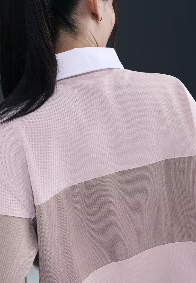 Sportswear Long-Sleeve Graphic Polo Top