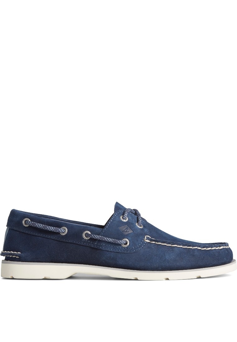 Sperry Men's LEEWARD 2-Eye Tech Camo Boat Shoes - Navy Blue (STS24434)