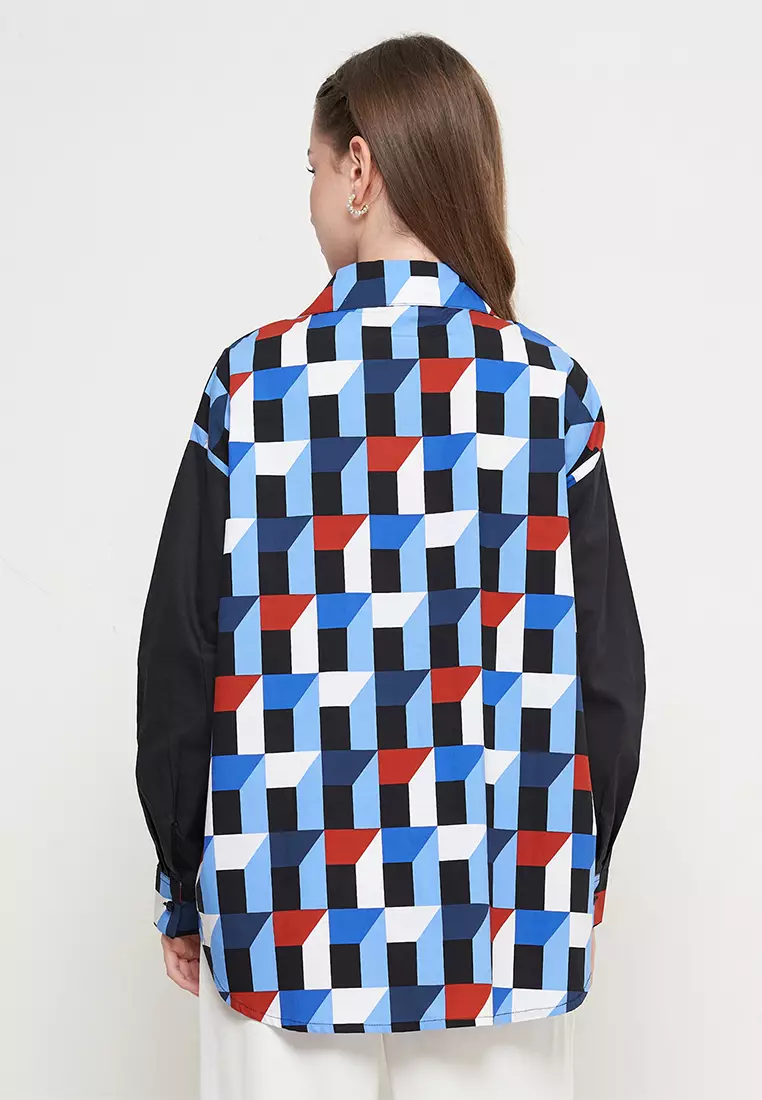 KLA - Kemeja Casual Wanita Poppy Black