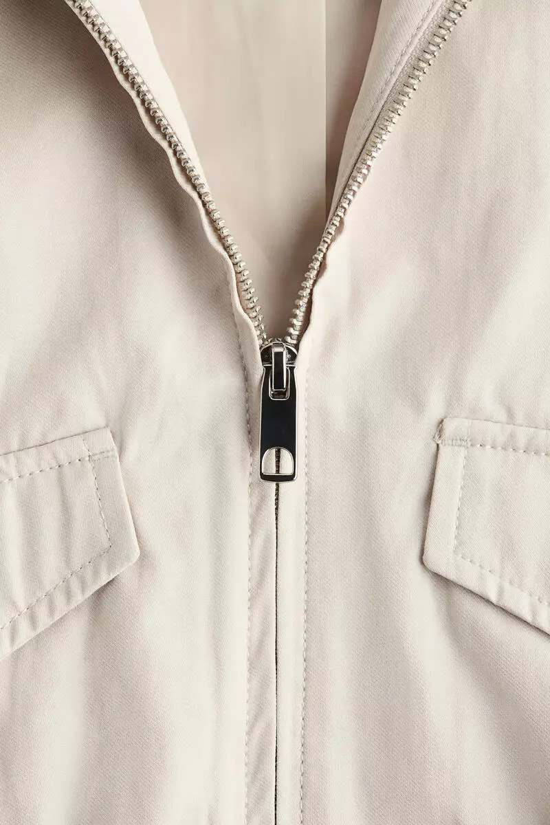 Funnel-collar jacket