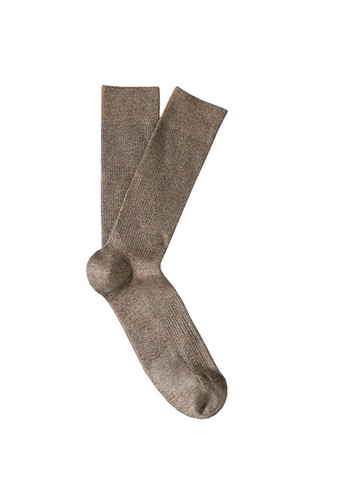 MANGO Man grey Basic Cotton Socks 44764AA123869AGS_1