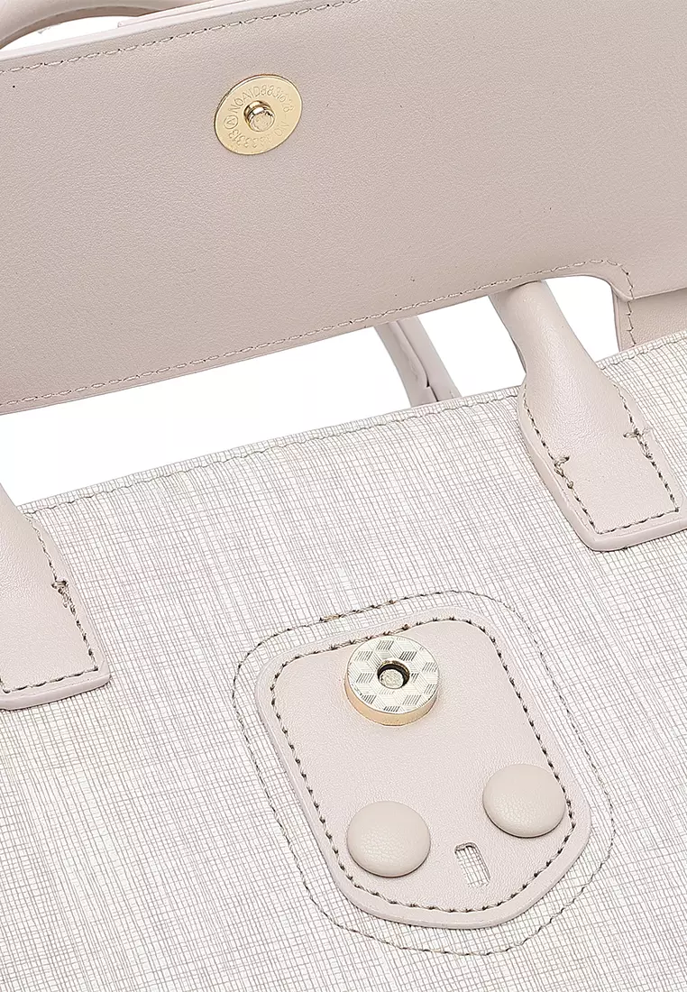 Women's Top Handle Bag / Sling Bag / Crossbody Bag (Tas Selempang / Tas Tangan) - Krem