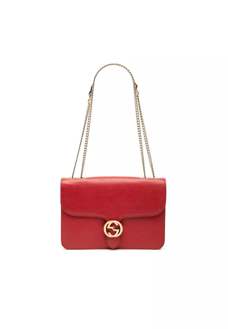 Buy Gucci Pre-Loved Gucci Medium Dollar Calfskin Interlocking G